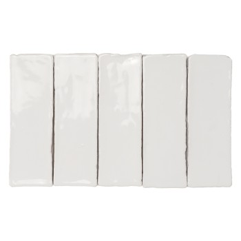 Terre Cuite Manuelle Vitri Blanc 5x15 | Ceramic Connection