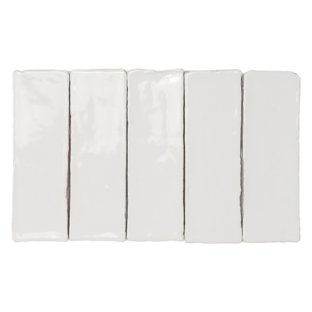 Terre Cuite Manuelle Vitri Blanc 5x15 | Ceramic Connection