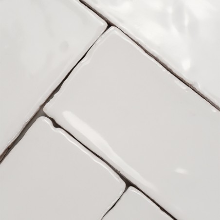 Terre Cuite Manuelle Vitri Blanc 5x15 | Ceramic Connection