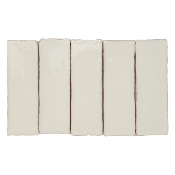 Terre Cuite Manuelle Vitri Blanc Vintage 5x15 | Ceramic Connection