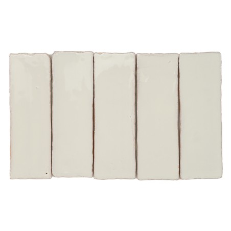 Terre Cuite Manuelle Vitri Blanc Vintage 5x15 | Ceramic Connection