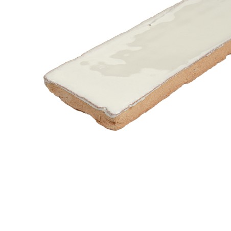 Terre Cuite Manuelle Vitri Blanc Vintage 5x15 | Ceramic Connection