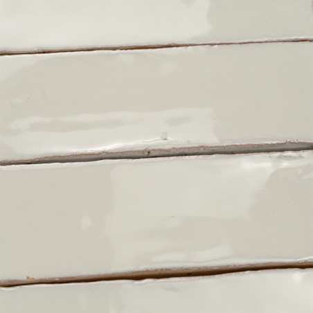 Terre Cuite Manuelle Vitri Blanc Vintage 5x15 | Ceramic Connection