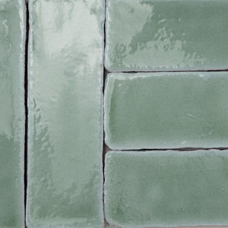 Terre Cuite Manuelle Vitri Aigue-marine 5x15 | Ceramic Connection