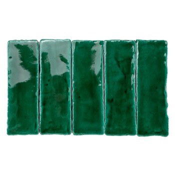 Terre Cuite Manuelle Vitri Vert 5x15 | Ceramic Connection