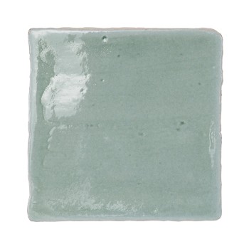Terre Cuite Manuelle Vitri Aigue-marine 10x10 | Ceramic Connection