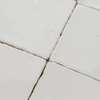 Handmade Terracotta Vitri White 10x10 | Ceramic Connection