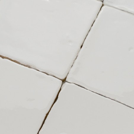 Handmade Terracotta Vitri White 10x10 | Ceramic Connection