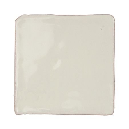 Terre Cuite Manuelle Vitri Blanc Vintage  10x10 | Ceramic Connection