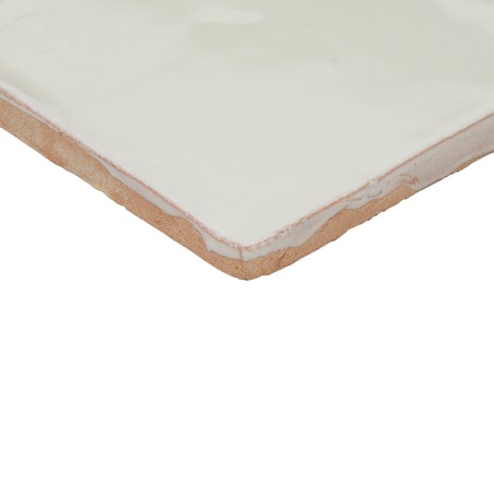 Terre Cuite Manuelle Vitri Blanc Vintage  10x10 | Ceramic Connection