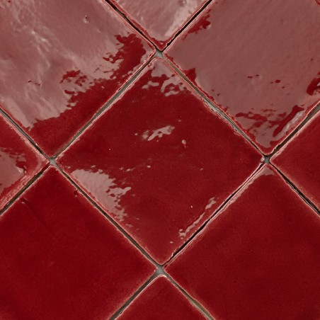 Terre Cuite Manuelle Vitri Rouge 10x10 | Ceramic Connection