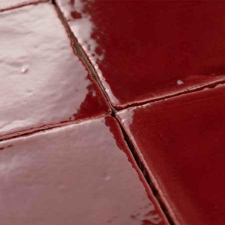 Terre Cuite Manuelle Vitri Rouge 10x10 | Ceramic Connection