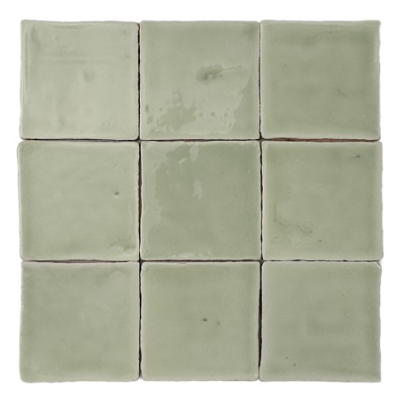 Terre Cuite Manuelle Vitri Jade 10x10 | Ceramic Connection