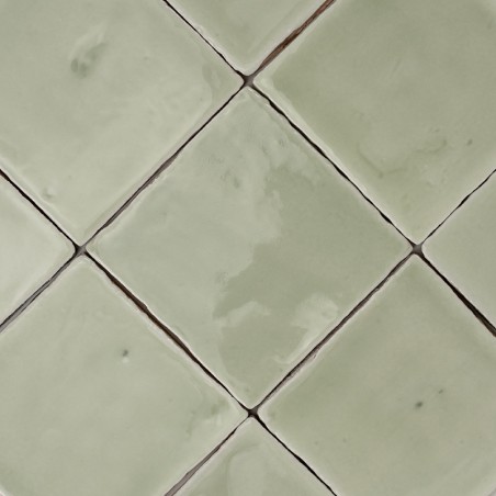 Terre Cuite Manuelle Vitri Jade 10x10 | Ceramic Connection