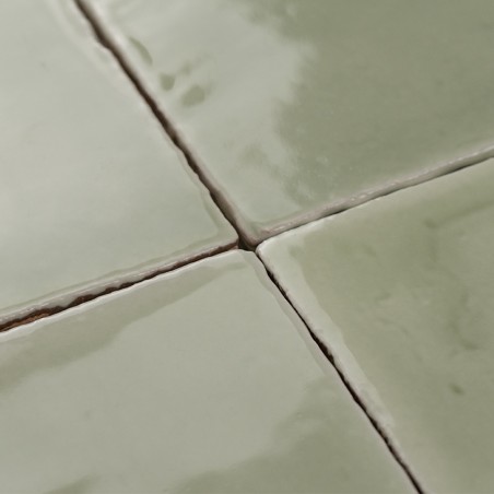 Terre Cuite Manuelle Vitri Jade 10x10 | Ceramic Connection