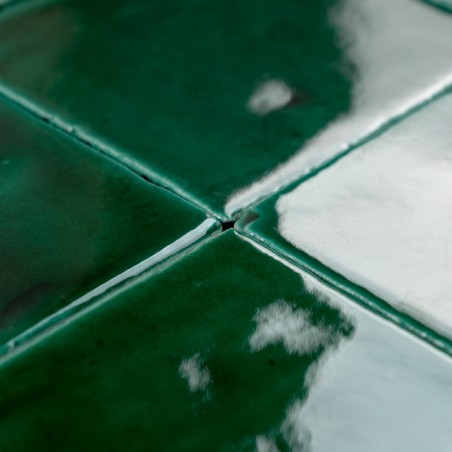 Terre Cuite Manuelle Vitri Vert 10x10 | Ceramic Connection
