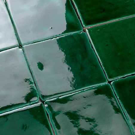 Terre Cuite Manuelle Vitri Vert 10x10 | Ceramic Connection