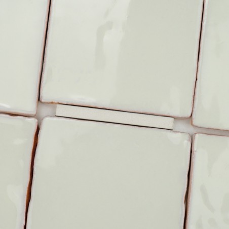 Terre Cuite Manuelle Vitri Blanc Vintage  10x10 | Ceramic Connection