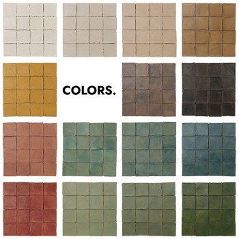 Terracotta Chroma Aarde 10x10 Azulejo | Ceramic Connection