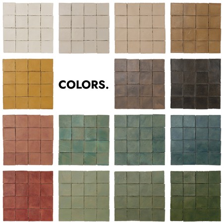 Terracotta Chroma Aarde 10x10 Azulejo | Ceramic Connection