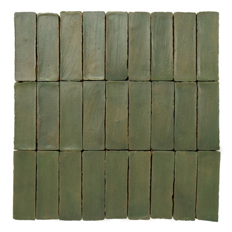 Terre Cuite Manuelle Chroma Olive 5x15 | Ceramic Connection