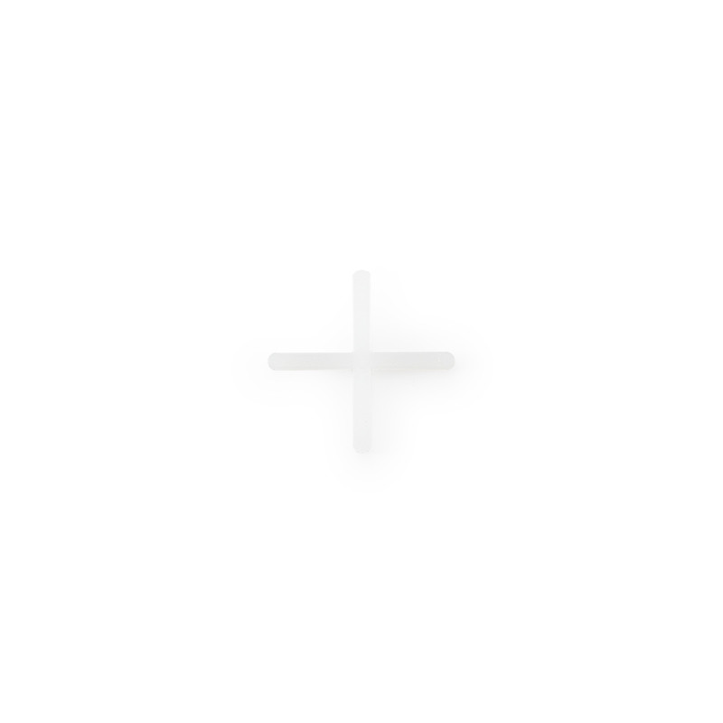 Un signe plus blanc translucide apparaît centré sur un fond blanc uni, créant un contraste subtil dans un environnement autremen
