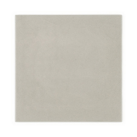 A plain, light gray square tile with a smooth surface sits against a white background, displaying no text or patterns.
