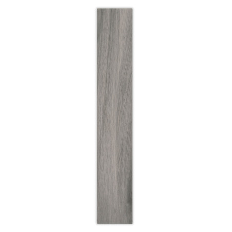 Un long carreau rectangulaire présente un subtil motif de grain de bois dans des tons gris doux, suggérant une esthétique nature