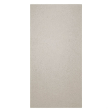 Eine rechteckige beige Fliese liegt flach und weist eine glatte, matte Oberfläche auf. es steht vor einem unbestimmten, schlicht