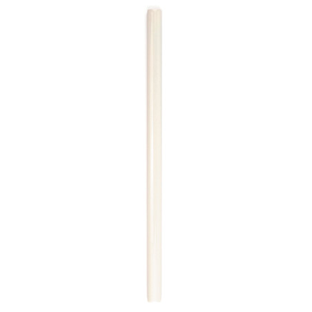 A long, narrow, light-colored ceramic tile stands vertically against a plain white background.