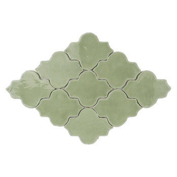 Ladrilhos hexagonais de terracota com acabamento brilhante entrelaçados, criando um padrão quente e terroso em um arranjo de sup