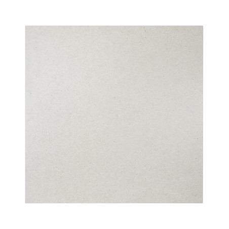Un carreau carré uni gris clair avec une texture lisse, situé sur un fond blanc vierge. Aucun texte n'est présent.