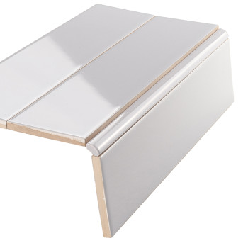 Azulejo Pure Cinza Brilhante 7,5x30 cm | Ceramic Connection