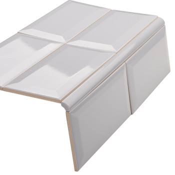 Tile Glossy Gray Bevel | Ceramic Connection