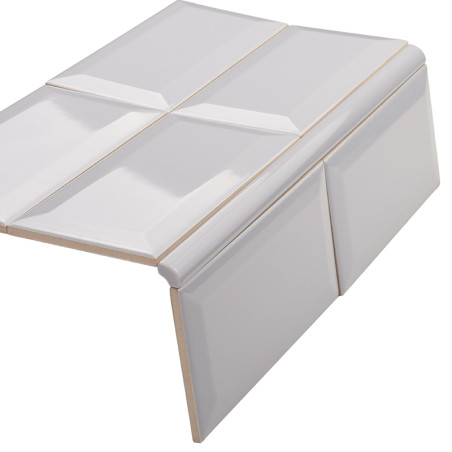 Tile Glossy Gray Bevel | Ceramic Connection