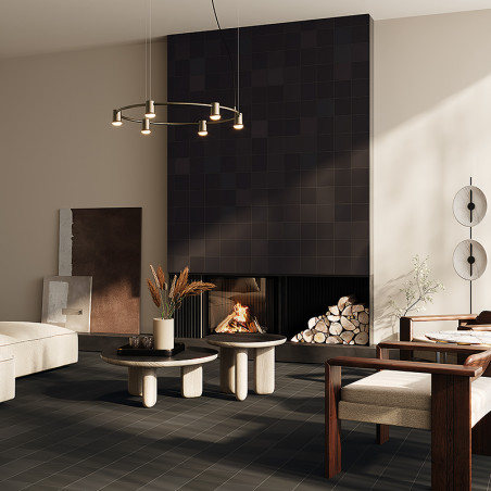 Melbourne Anthracite Tile 15x15 | Ceramic Connection
