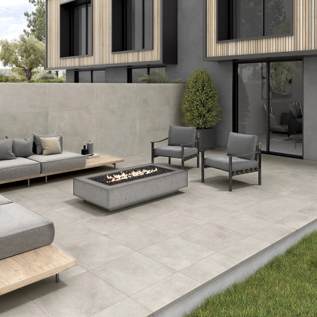Carrelage Brooklyn Gris Clair 90x90 | Ceramic Connection
