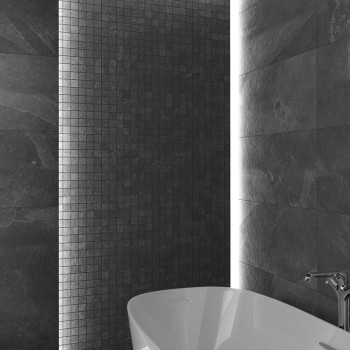 Mosaic Stone Valona Black 5x5| Ceramic Connection