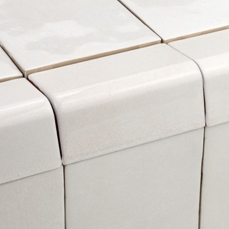 Azulejo de canto Morocco Branco 3x10 | Ceramic Connection