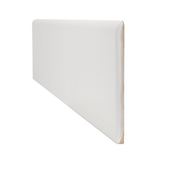 Fliese satinierter Weiss Fußleiste 12x60| Ceramic Connection