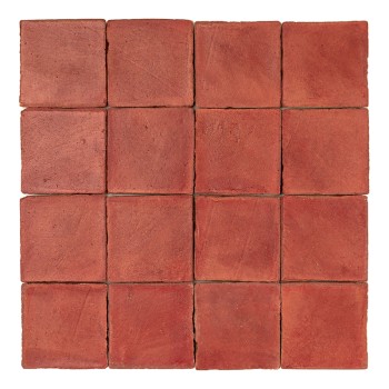 Terracotta Chroma Rood 10x10 Tegels | Ceramic Connection